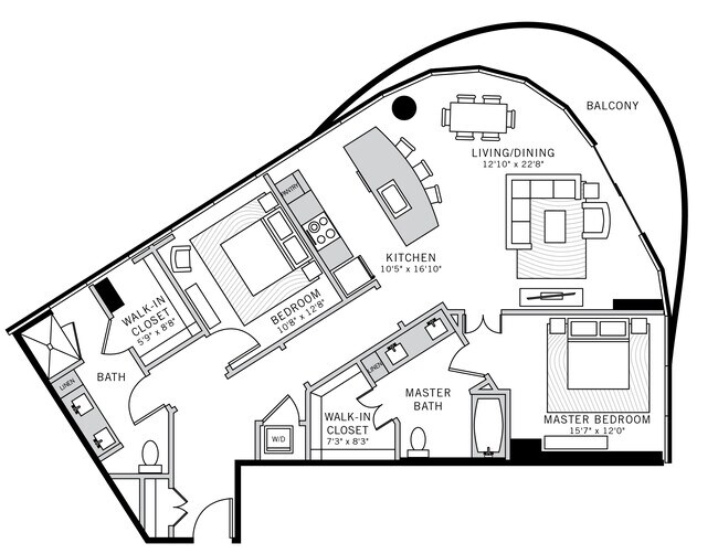 Tower Residence 2 1202 floor plan